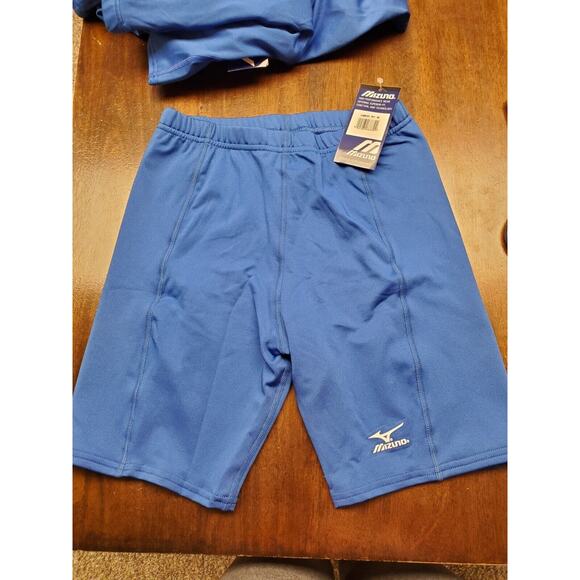 NEW NWT Women's Mizuno Blue Athletic Biker Shorts | Size Medium - Picture 3 of 9